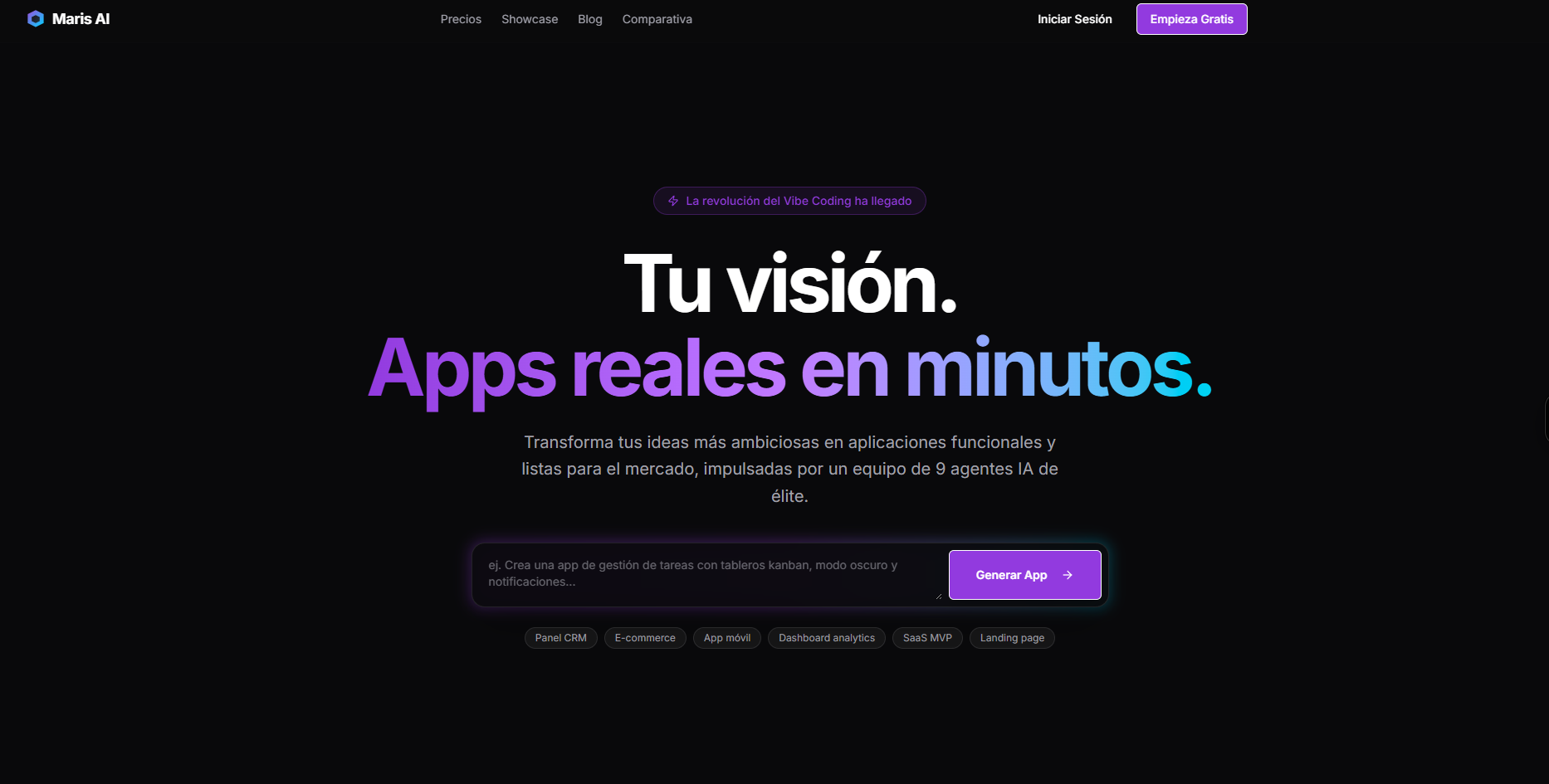Maris AI — Crear Apps con IA en Español