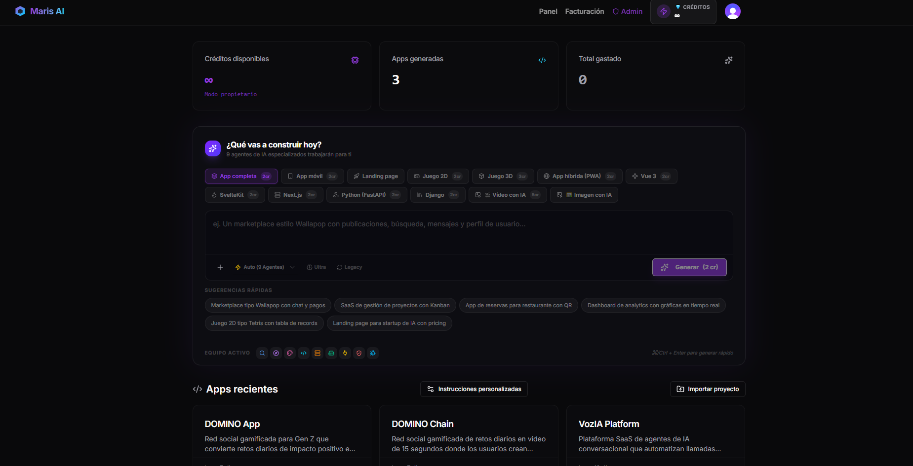 Maris AI — Crear Apps con IA en Español - Imagen 2